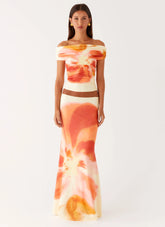 Moka Maxi Skirt - Mimosa Blossom