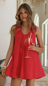 Vika Mini Dress - Red