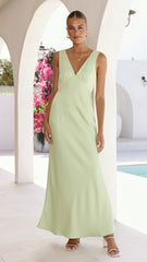 Sofia Maxi Dress - Key Lime