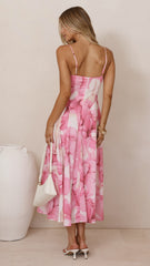 Dallas Maxi Dress - Pink Floral
