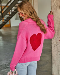 Love of Mine Heart Graphic Cardigan