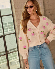 Romance Botanica Floral Cardigan