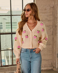 Romance Botanica Floral Cardigan
