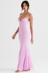 Loren-Pink Maxi Dress