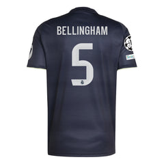 adidas Bellingham Real Madrid 25/26 Away Jersey w/ Champions League Patches (Legend Ink)