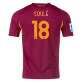 adidas Men's Roma Matías Soulé Home Jersey w/ Serie A Patch 25/26 (Burgundy)