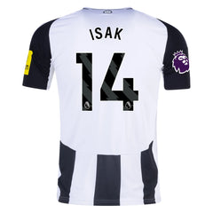 adidas Newcastle United Alexander Isak Home Jersey w/ EPL Patch 24/25 (Black/White)