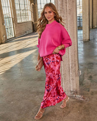 Bloom Again Printed Midi Skirt