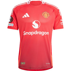 adidas Manchester United Authentic Bruno Fernandes Home Jersey w/ Europa League Patches 24/25 (MUFC Red/Bright Red)