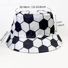 Football ball bucket hat