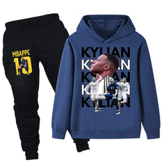 Kylian Mbappe Design Kids’ Tracksuit Set – Multiple Colors
