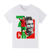 Kids’ Cristiano Ronaldo Portugal Football T-Shirt – Multiple Options