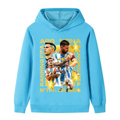 Lionel Messi Argetina Kids’ Football Style Hoodie - Multiple Variants