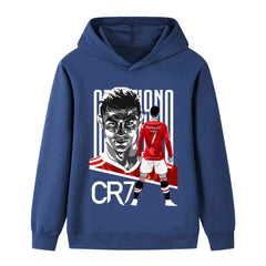 Cristiano Ronaldo Manchester United Style Kids’ Football Hoodie - Multiple Variants