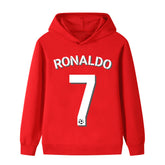 Kids’ Ronaldo No. 7 Football Hoodie – Multiple Variants