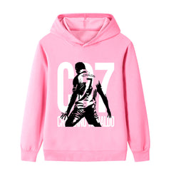 Kids’ Cristiano Ronaldo Football Design Hoodie – Multiple Variants