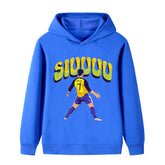 Kids’ Cristiano Ronaldo Siuuu Football Hoodie – Multiple Variants