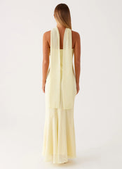 Under The Pagoda Maxi Dress - Yellow