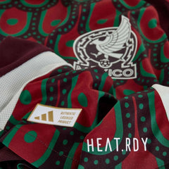 adidas Raúl Jiménez Mexico Authentic Home Jersey 24/25 w/ Gold Cup 2025 Patches (Multicolor)