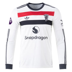 adidas Manchester United Bruno Fernandes Third Long Sleeve Jersey w/ EPL Patch 24/25 (Off White)