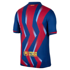Nike Men's FC Barcelona Raphinha 4th Jersey 25/26 w/ La Liga Patches (Blue/Red/Yellow)
