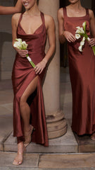 Sian Maxi Dress - Rust