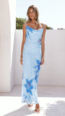 Nina Maxi Dress - Blue Paradise