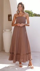 Sandra Maxi Dress - Brown