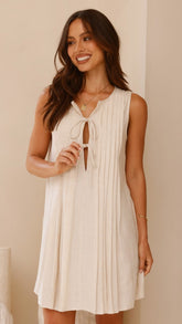 Olivio Mini Dress - Oat