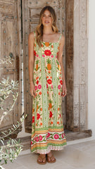 Keziah Maxi Dress - Sunkissed Print