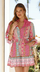 Alevya Mini Dress - Cedella Print