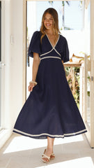 Nakisha Maxi Dress - Navy