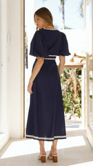 Nakisha Maxi Dress - Navy