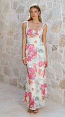 Katana Midi Dress - Spring Floral