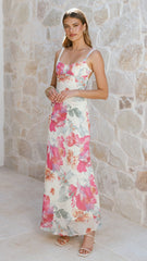 Katana Midi Dress - Spring Floral