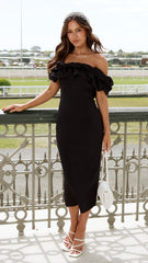 Bernadette Midi Dress - Black