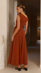 Gemma Maxi Dress - Brown