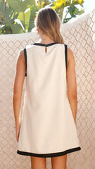 Amara Mini Dress - Oatmeal