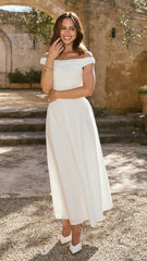 Immy Midi Dress - White