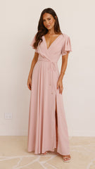 Charlize Maxi Dress - Dusty Pink