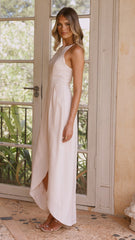 Genevieve Boat Neck Maxi Dress - Ivory