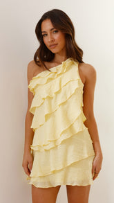 Cassidi Mini Dress - Lemon