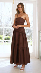 Lola Maxi Dress - Chocolate