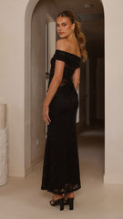 Tiarna Off The Shoulder Maxi Dress - Black