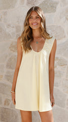 Vanessa Mini Dress - Yellow