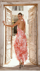 Davina Maxi Dress - Coral