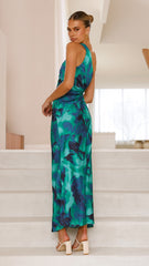Laken Maxi Dress - Green Print