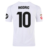 adidas Modrić Real Madrid Authentic Home Jersey w/ La Liga Patches 24/25 (White/Black)