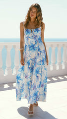 Millie Maxi Dress - Ocean Bloom