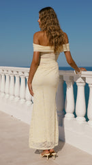 Tiarna Off The Shoulder Maxi Dress - Yellow